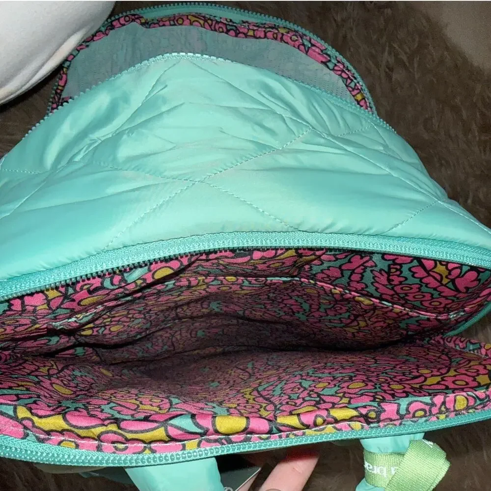 New Vera Bradley Westover Hybrid Backpack Beryl Green Featherweight